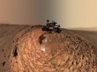 Таинственную пурпурную пыль заметили на Марсе