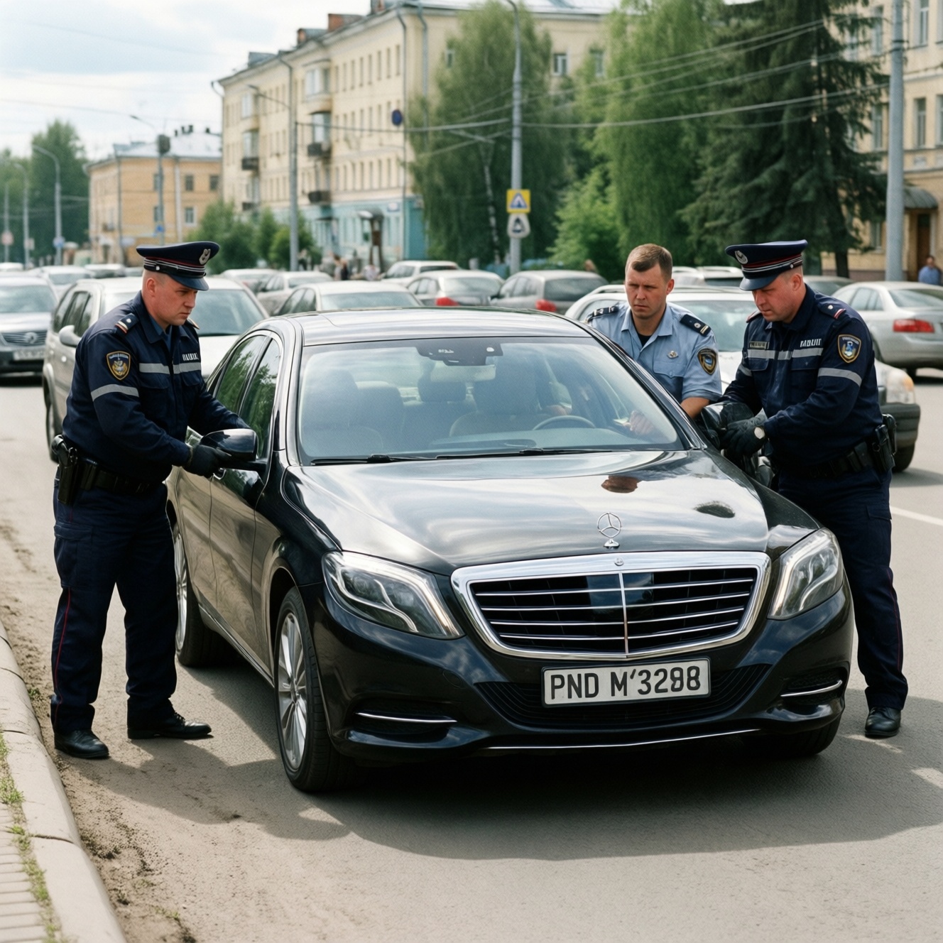 Mercedes должника в Сыктывкаре обнаружили с помощью системы «Паутина» и арестовали